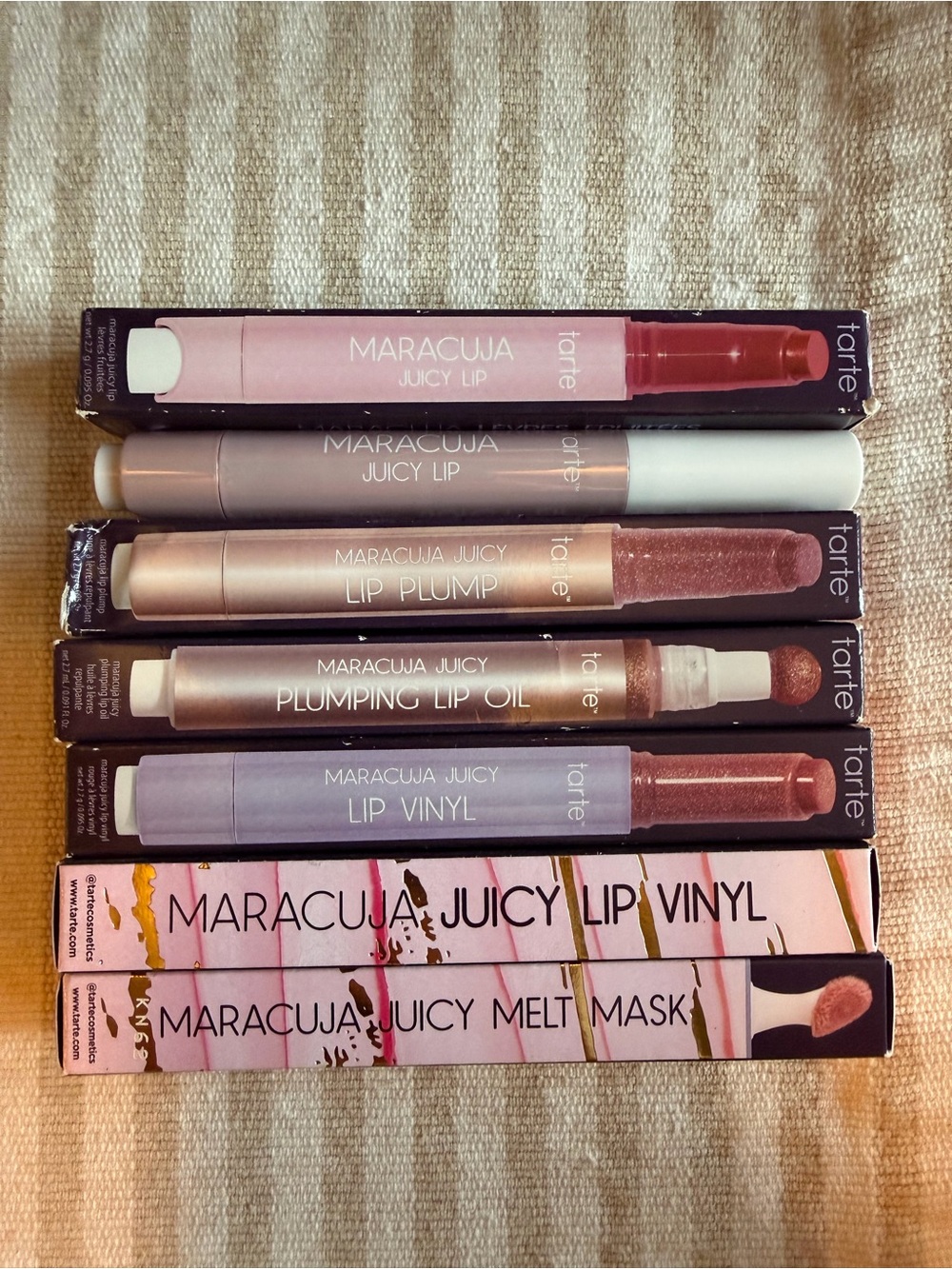 tarte Maracuja Juicy Lip Vinyl & Plumping Lip Set - Pink, Rose, Nude